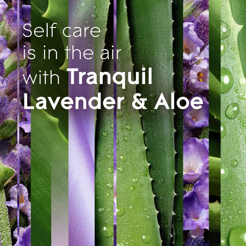 Glade PlugIns Refills Air Freshener Starter Kit, Scented and Essential Oils for Home and Bathroom, Tranquil Lavender & Aloe, 4.02 Fl Oz, 2 Warmers + 6 Refills - Image 4